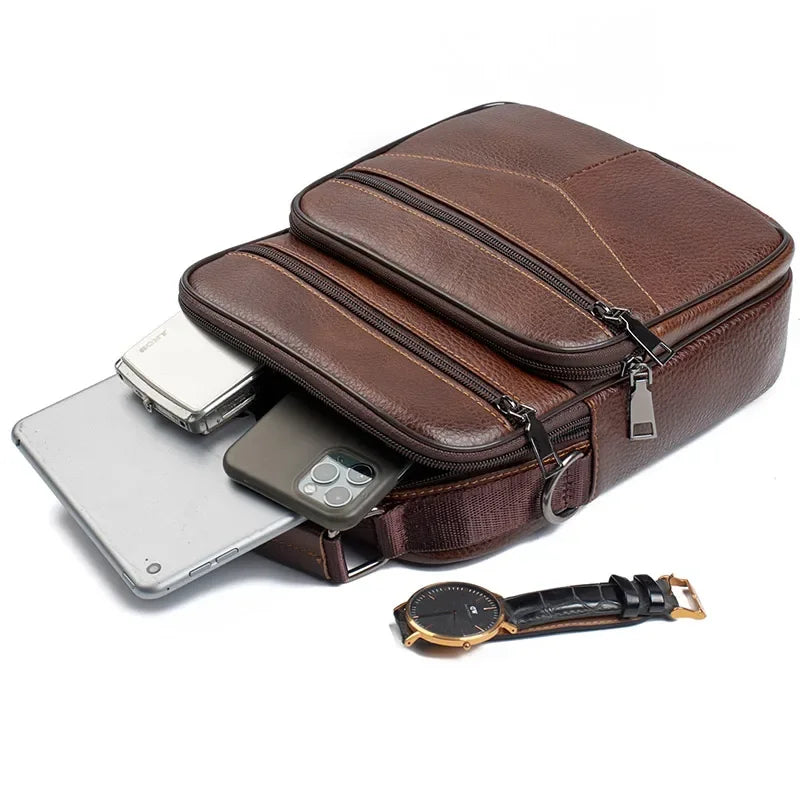 Petite sacoche homme cuir