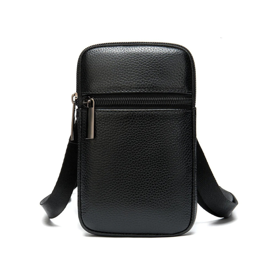 Petite sacoche homme luxe noir
