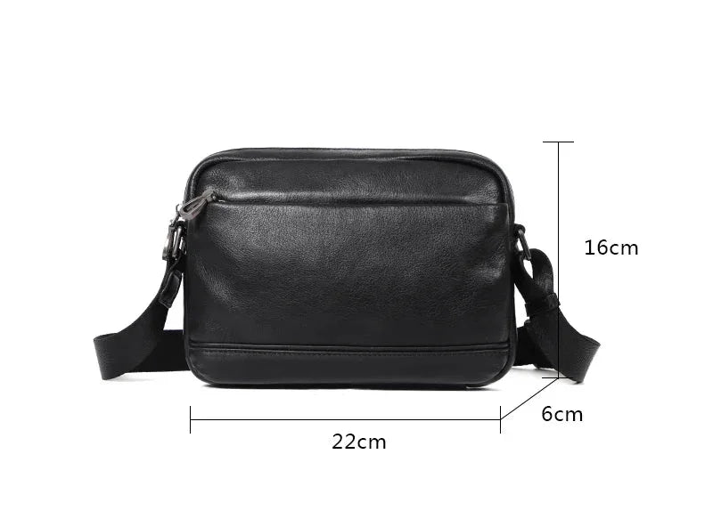 Petite sacoche pour homme en cuir