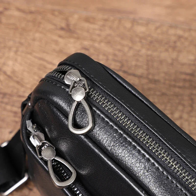 Petite sacoche pour homme en cuir