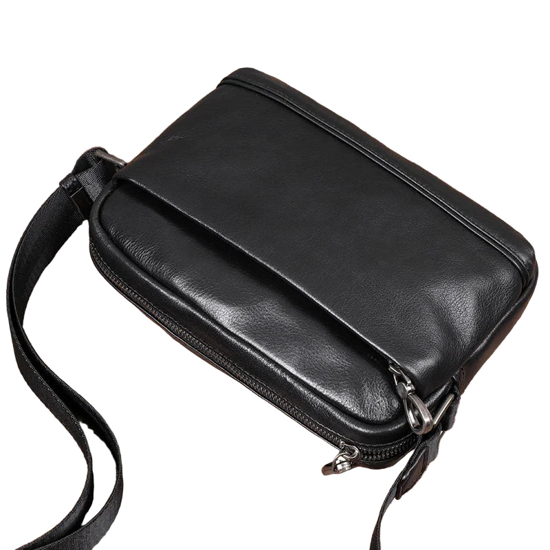 Petite sacoche pour homme en cuir