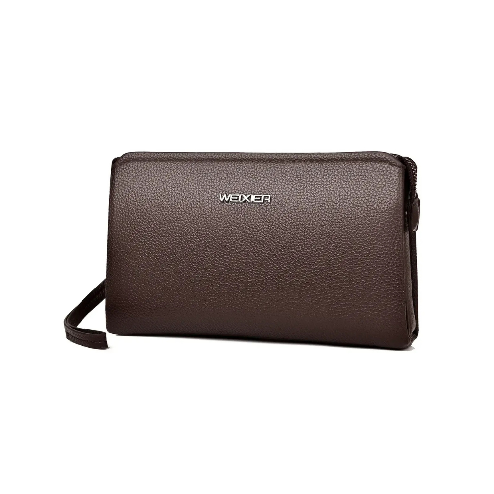 Pochette à main pour homme marron