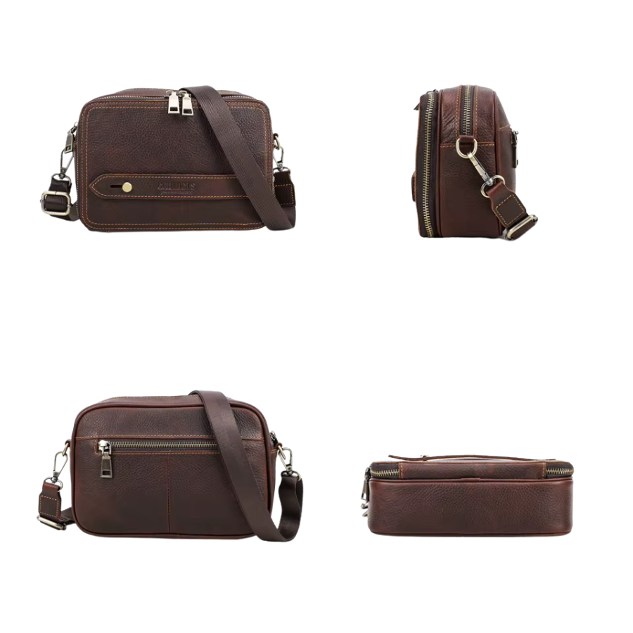 Pochette bandoulière cuir pour homme
