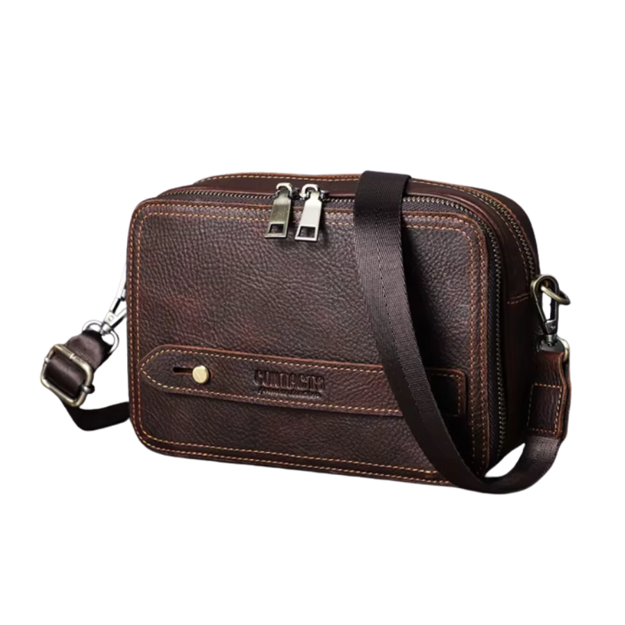 Pochette bandoulière cuir pour homme