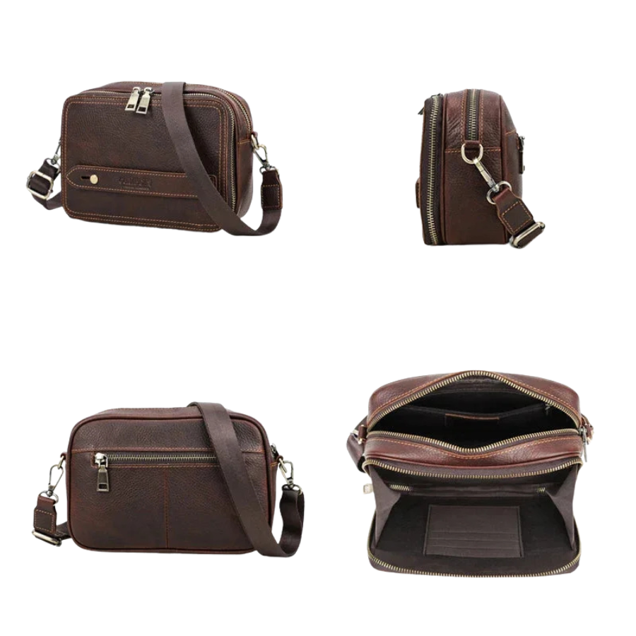 Pochette bandoulière cuir pour homme