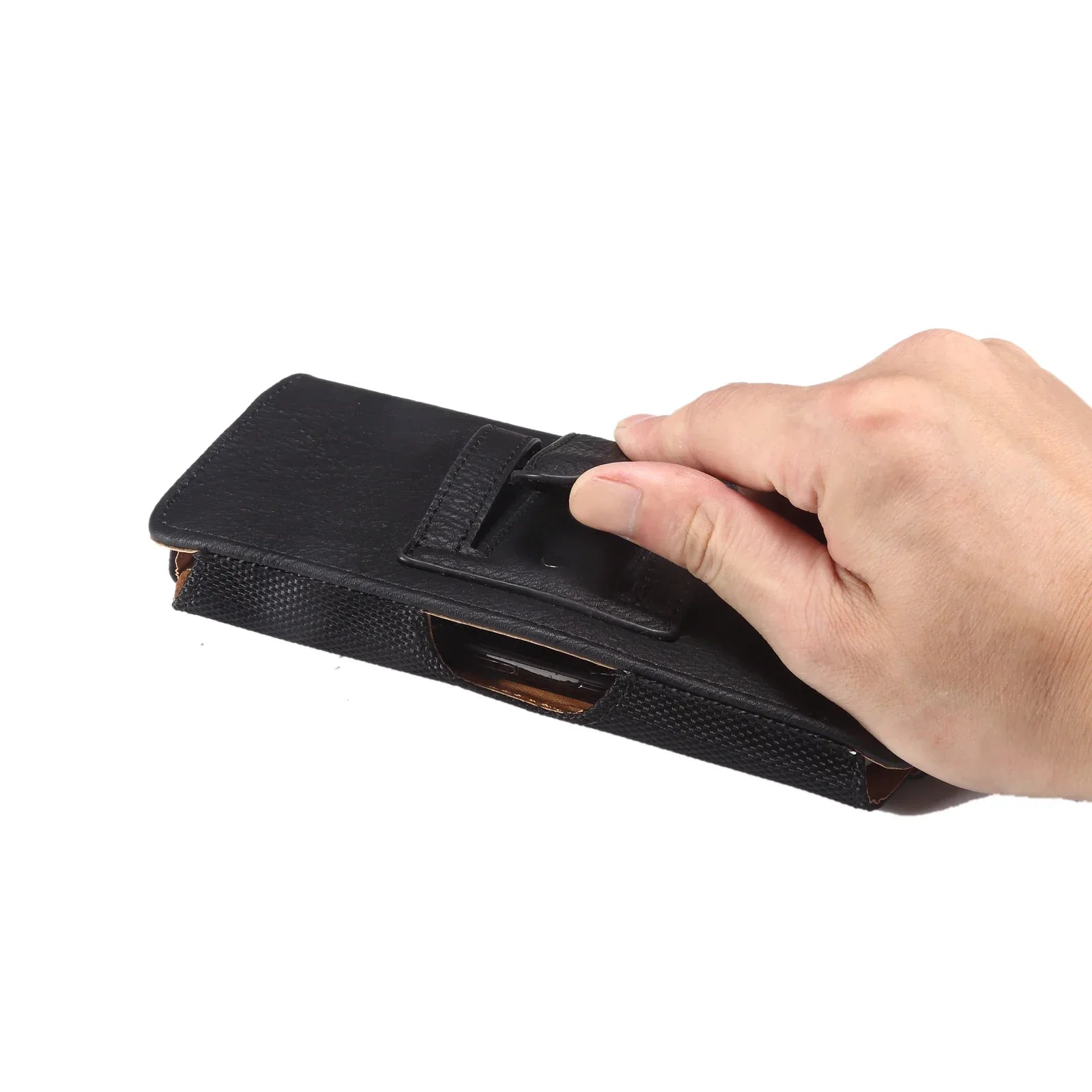 Pochette ceinture en cuir pour homme