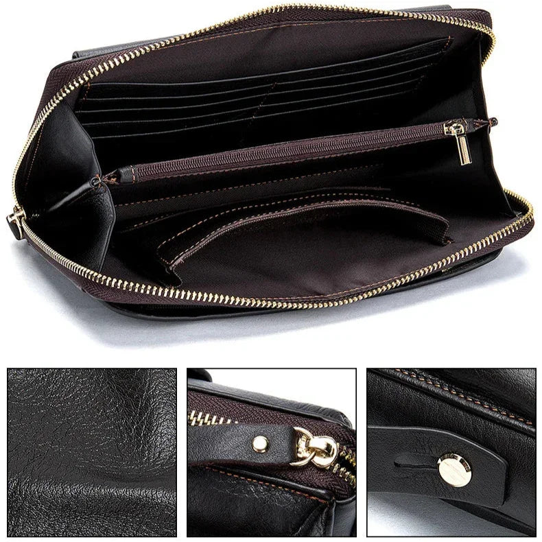 Pochette cuir homme