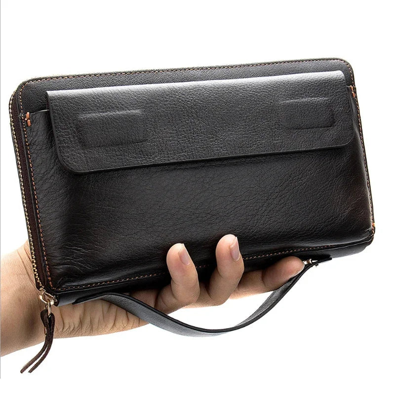 Pochette cuir homme
