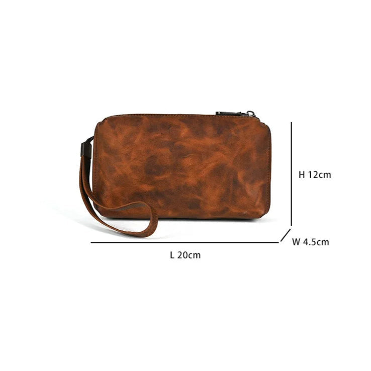 Pochette en cuir homme