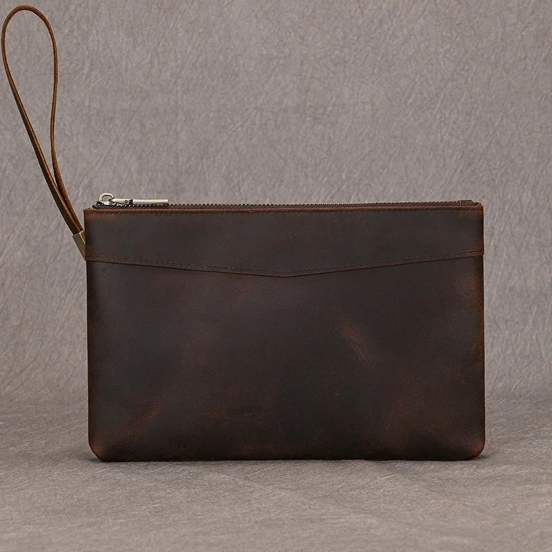 Pochette en cuir pour homme