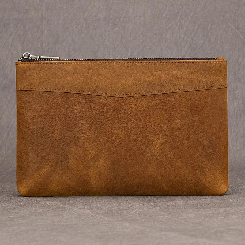 Pochette en cuir pour homme