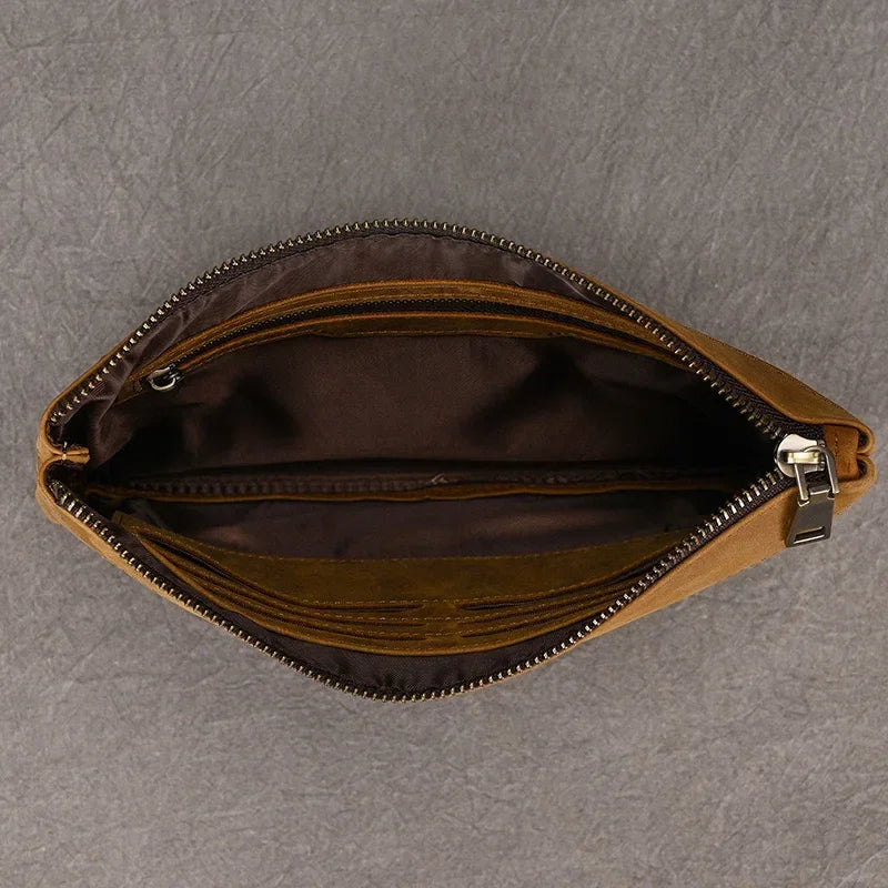 Pochette en cuir pour homme