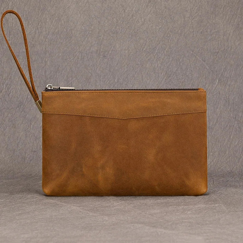 Pochette en cuir pour homme
