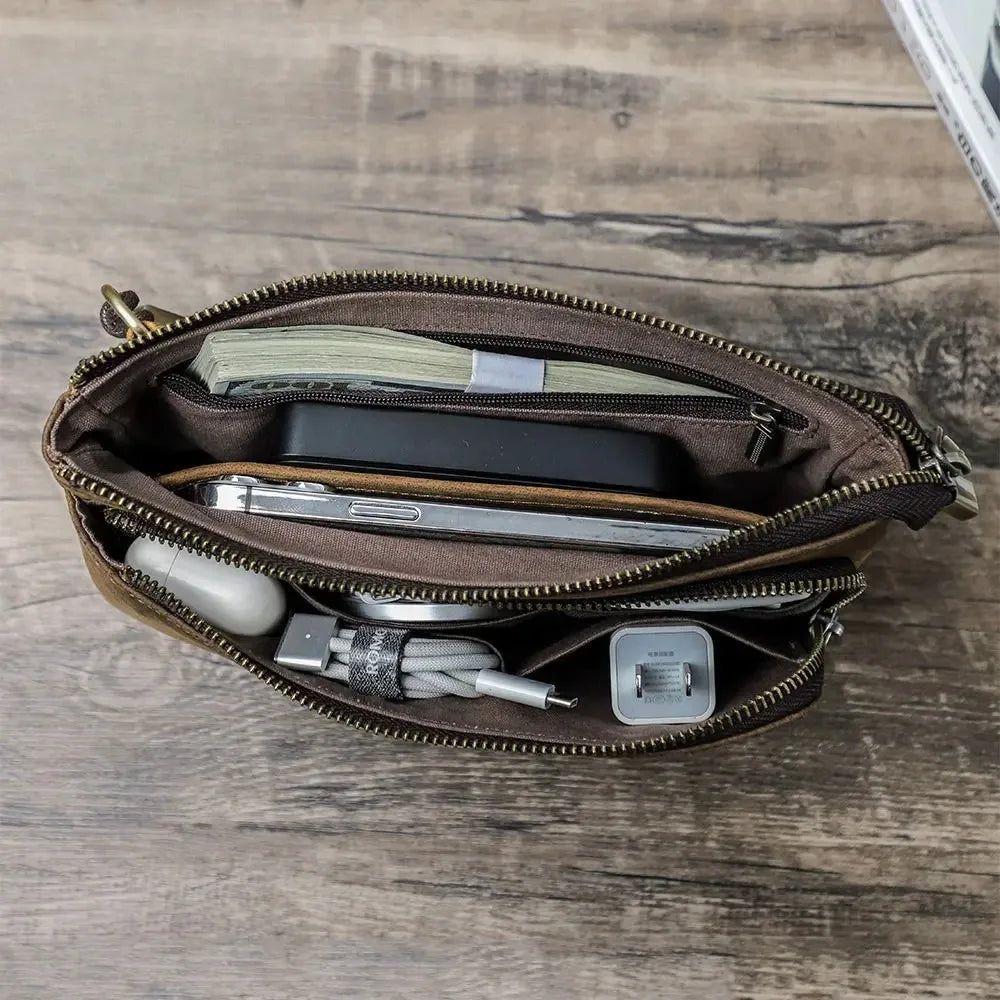 Pochette cuir pour homme