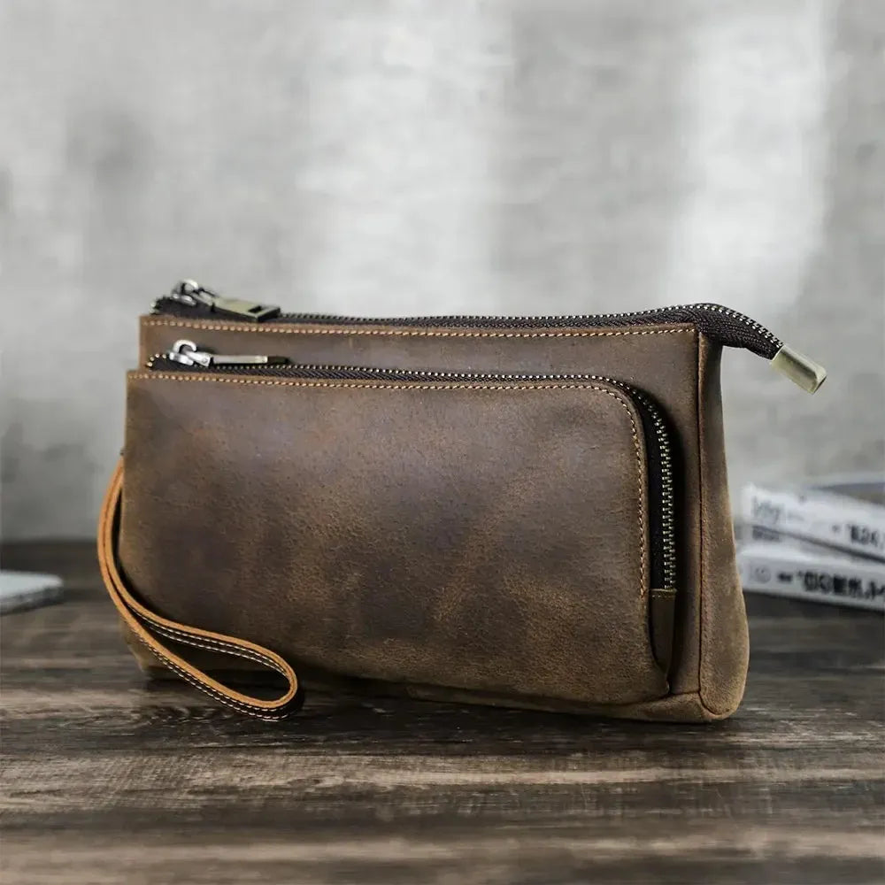 Pochette cuir pour homme