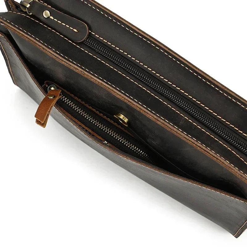 Pochette homme cuir