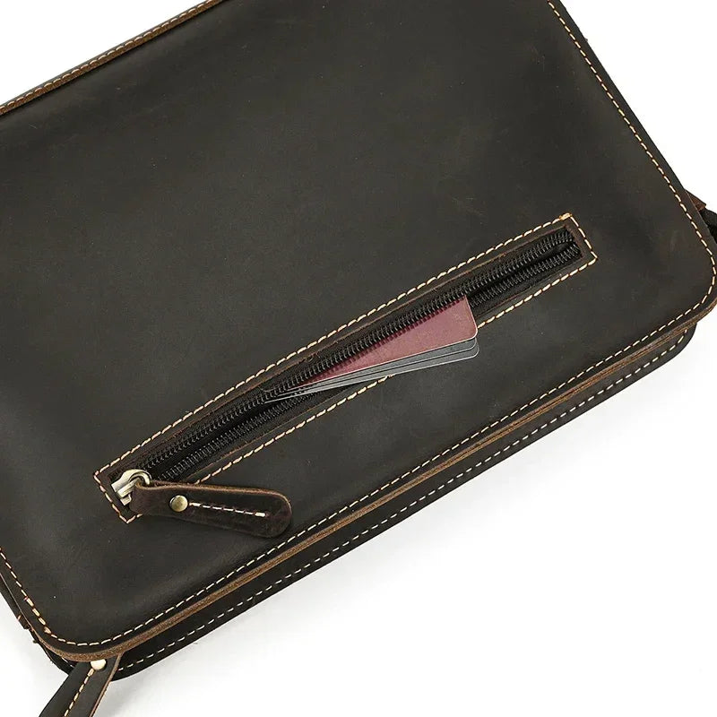 Pochette homme cuir