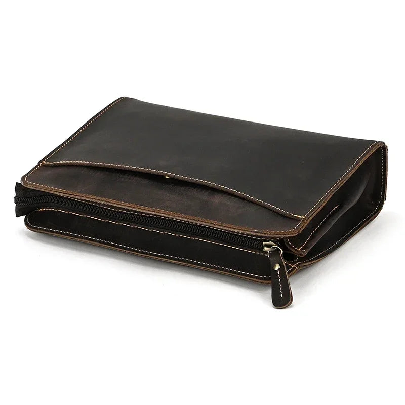 Pochette homme cuir