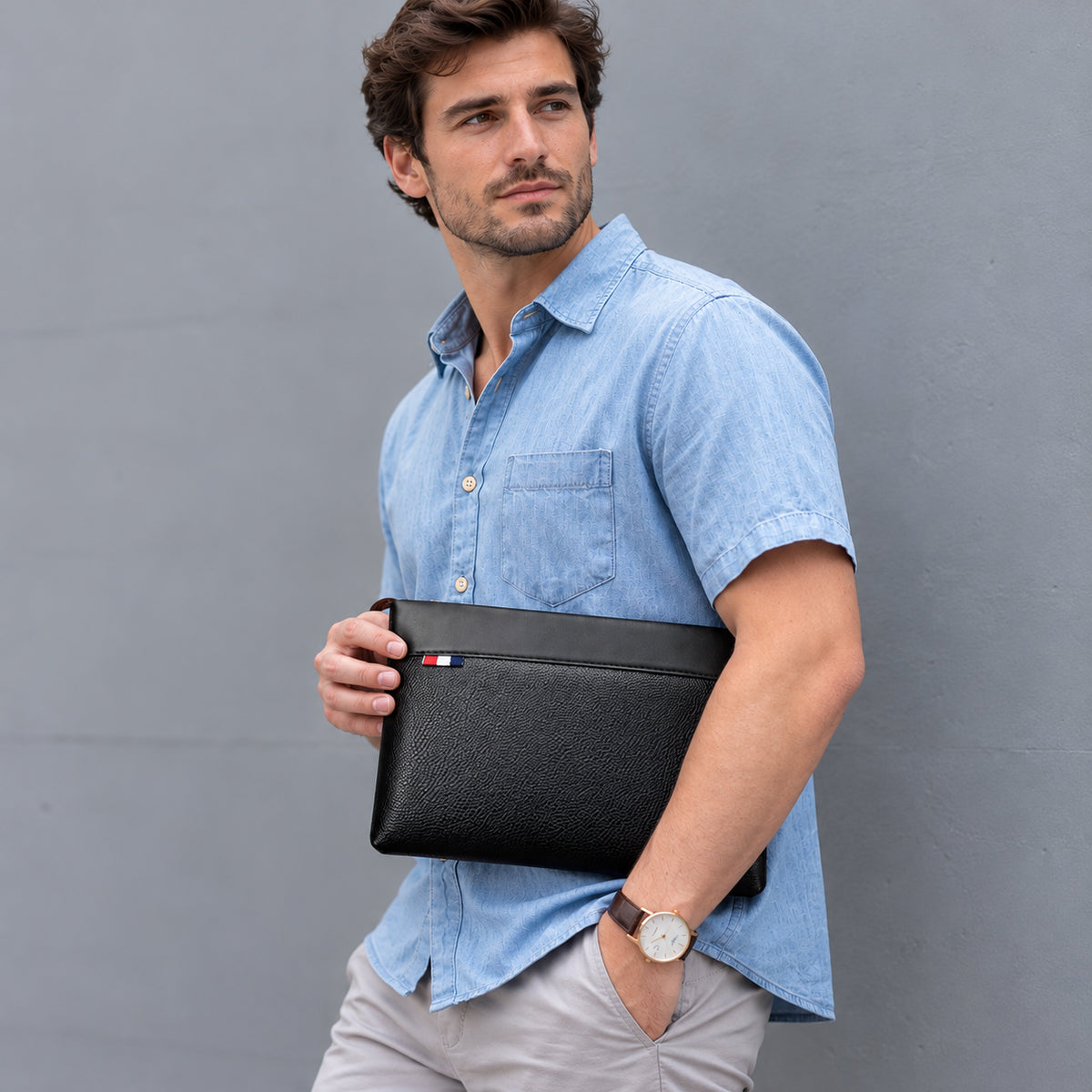 Pochette homme luxe