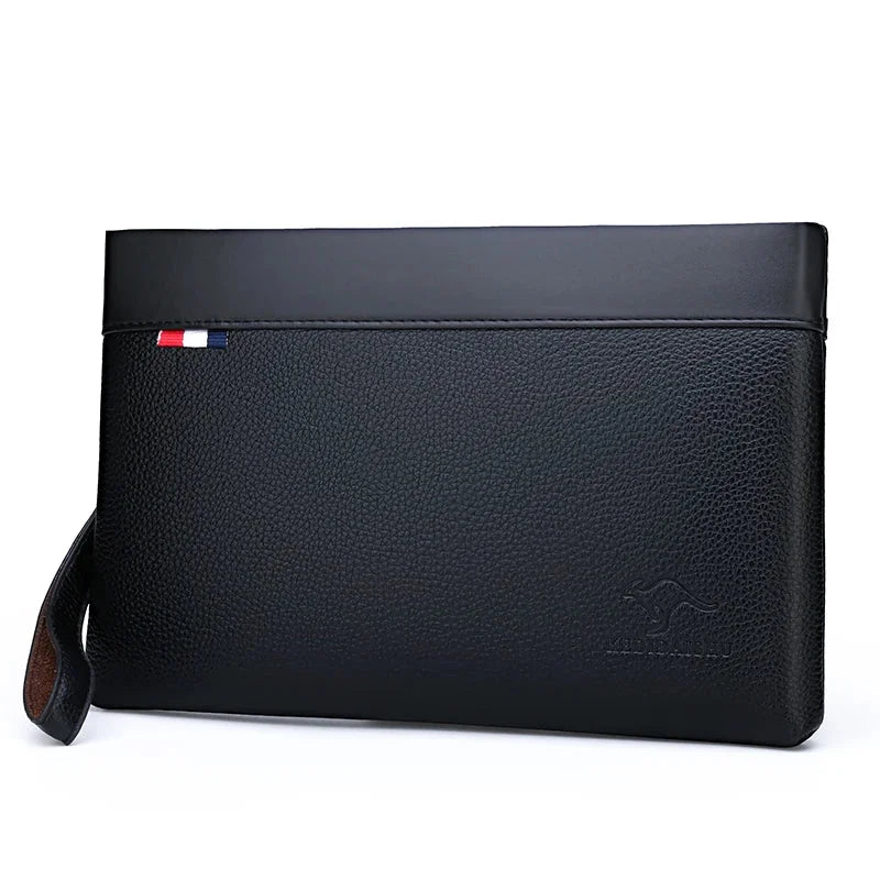 Pochette homme luxe noir
