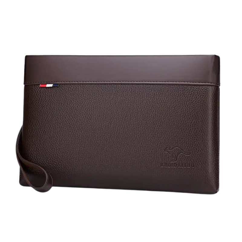 Pochette homme luxe marron
