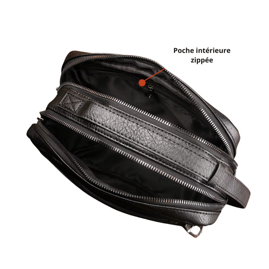Pochette noir homme
