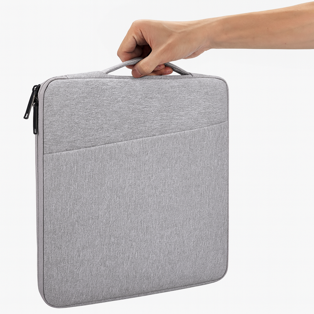 pochettepour ordinateur gris clair