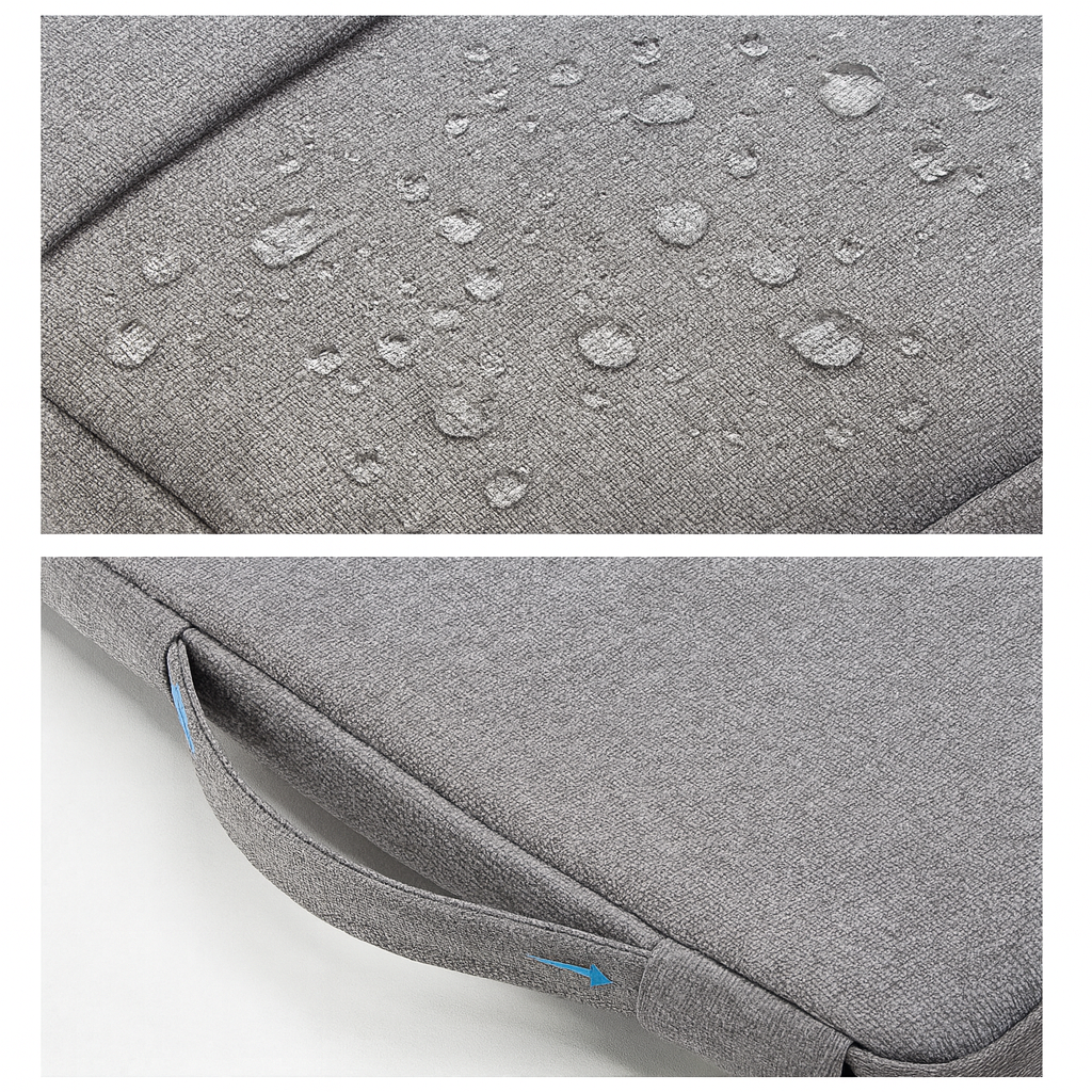 pochette pour ordinateur gris clair