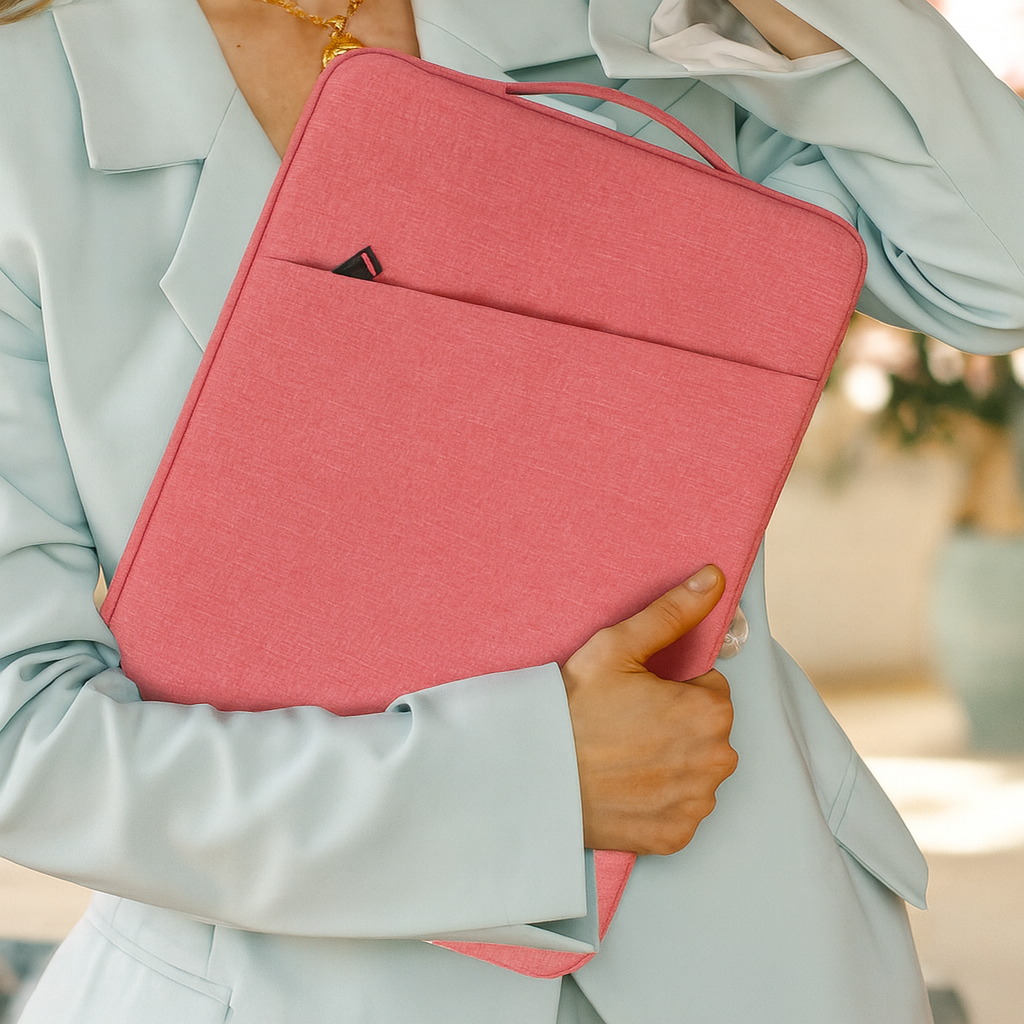 pochette pour ordinateur rose