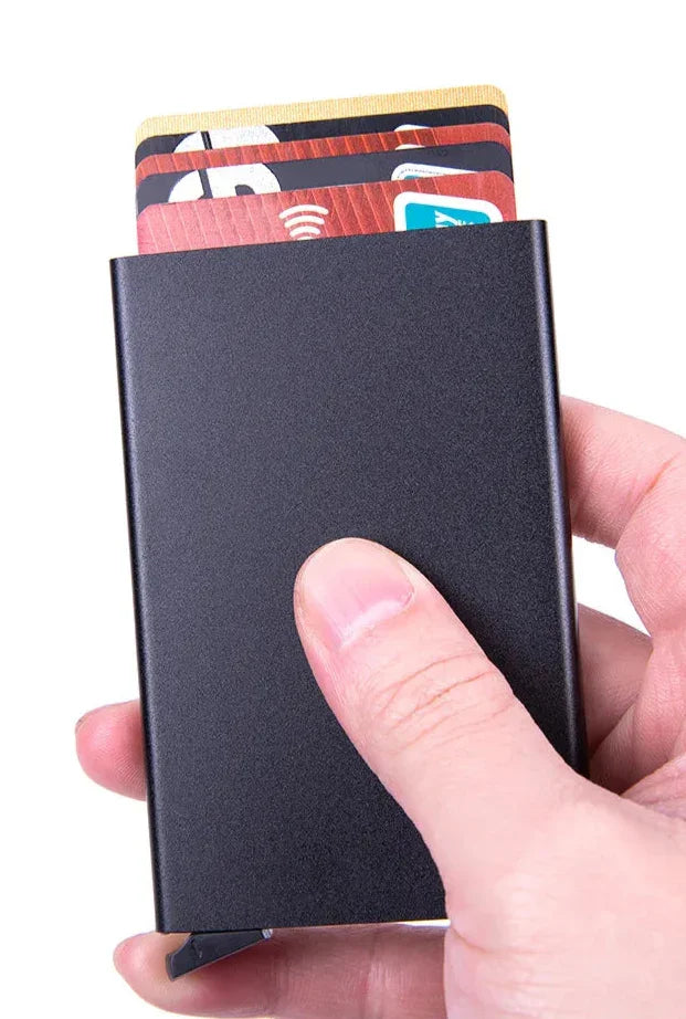 Porte carte aluminium homme