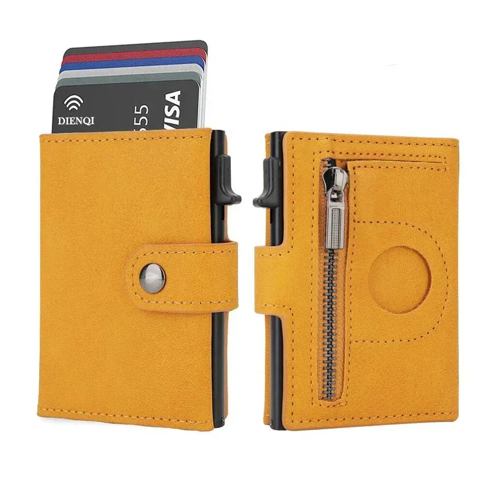 Porte-carte porte-monnaie homme jaune