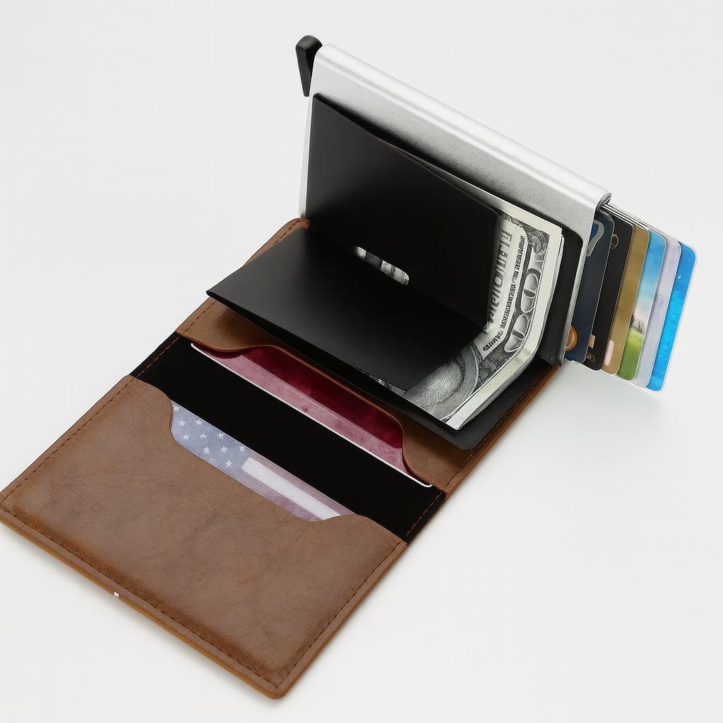 porte cartes bleu homme noir