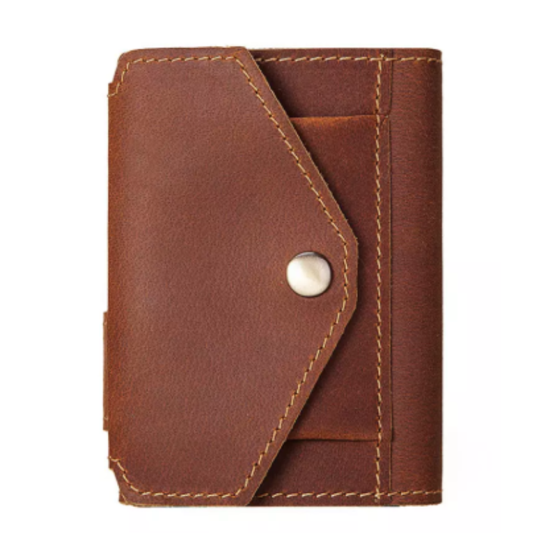 porte cartes rfid homme en cuir marron