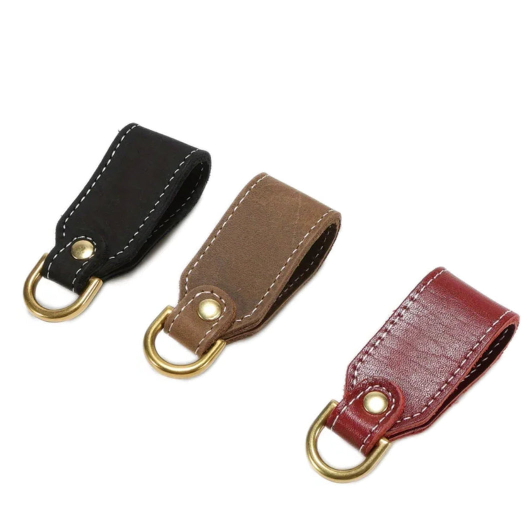 Porte-clés ceinture pour homme en cuir