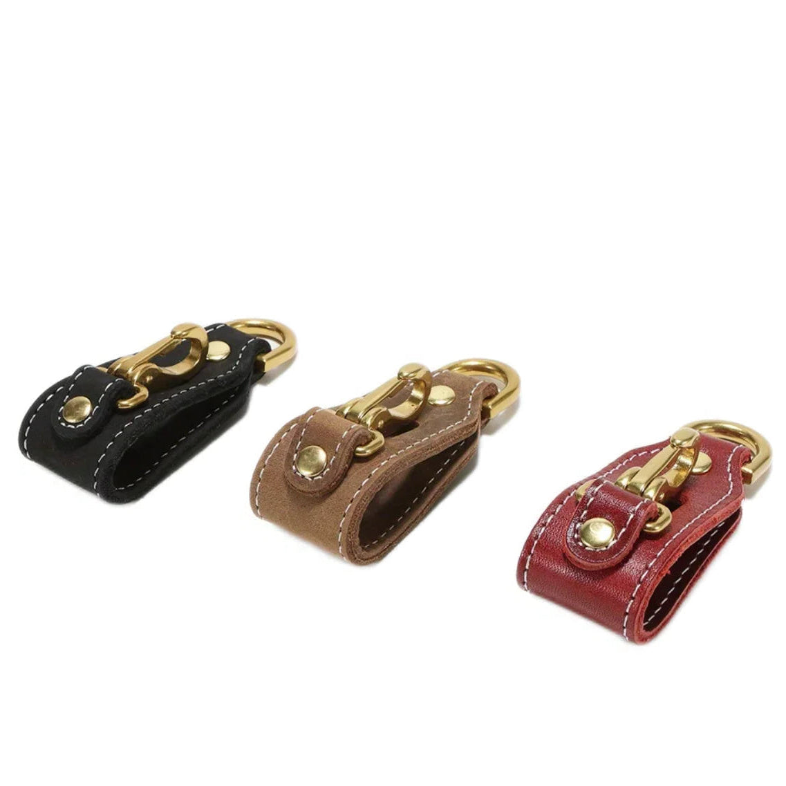 Porte-clés ceinture pour homme en cuir