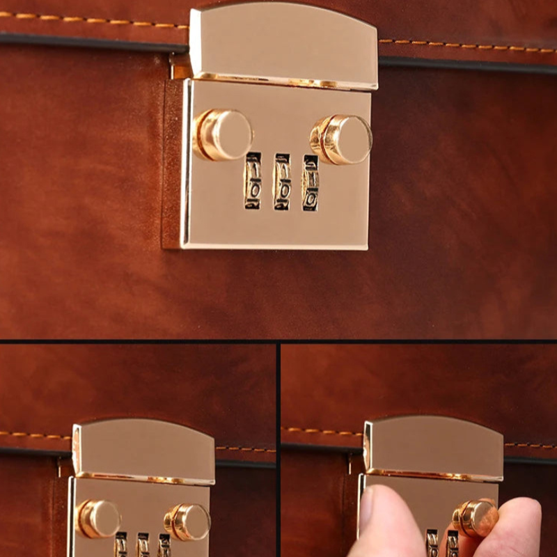 Porte-document luxe à serrure