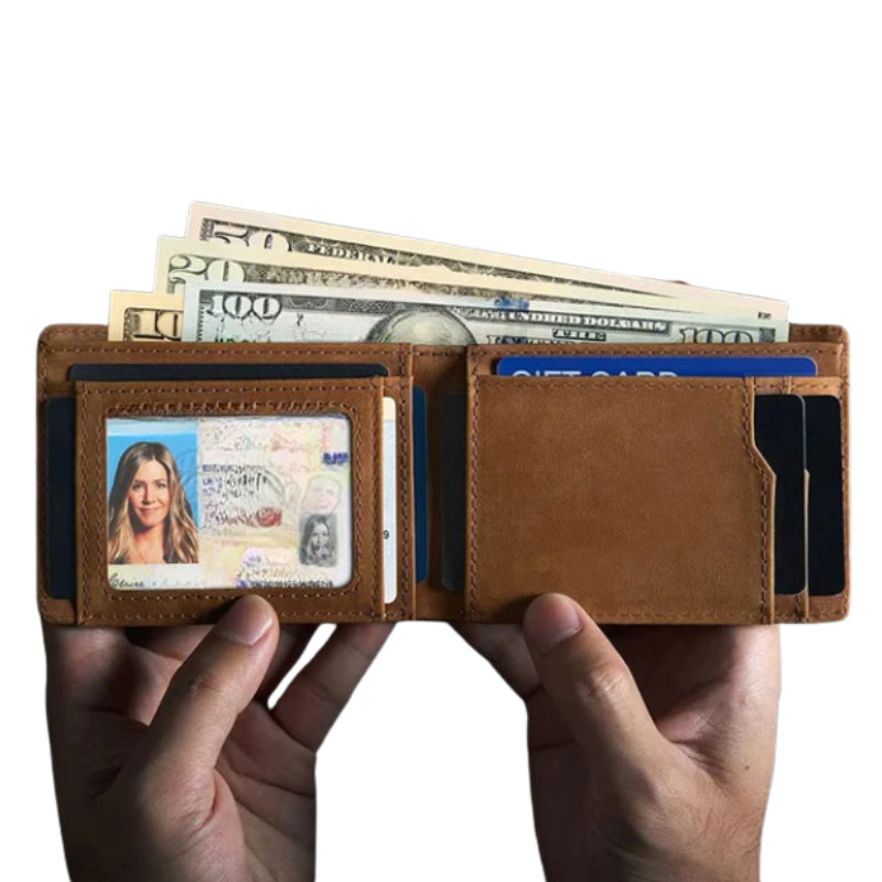 Portefeuille homme avec airtag