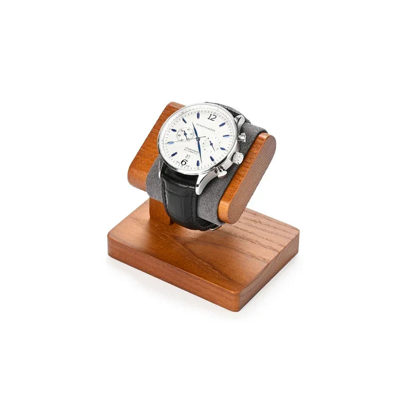 Présentoir pour montre homme en bois gris