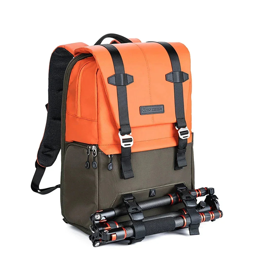 Sac à Dos Appareil Photo DSLR Léger Et Respirant - Compartiment Anti-chocs - Idéal Voyage, Randonnée, Photographes Hommes Et Femmes (33x26.5x12.5 Cm)