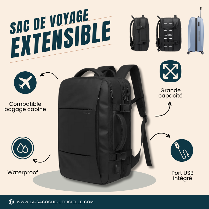 Sac à dos cabine extensible
