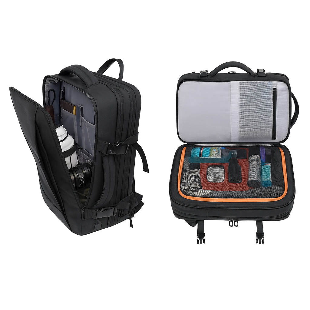 sac à dos cabine extensible noir