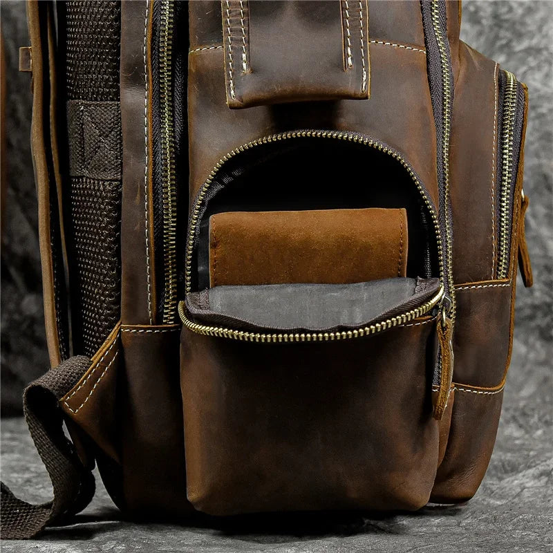 Sac à dos cuir homme vintage