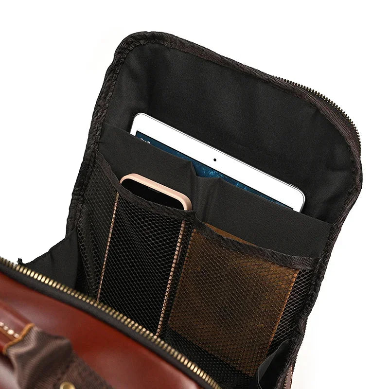 Sac à dos cuir homme vintage