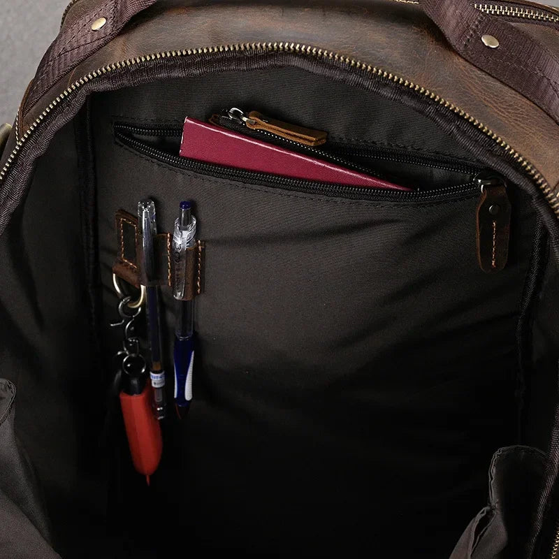 Sac à dos cuir homme vintage