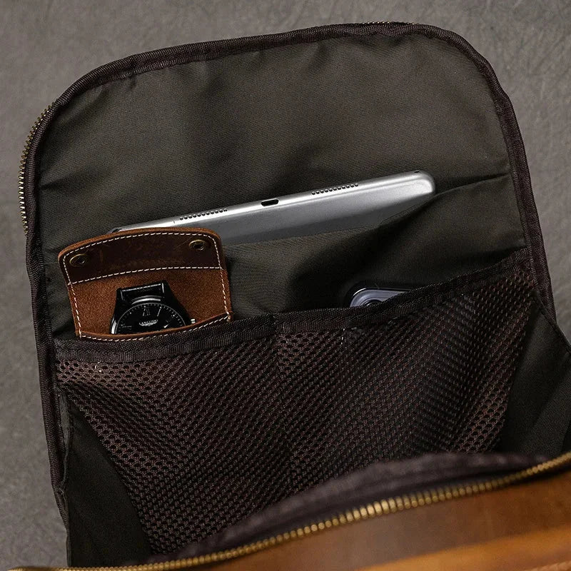 Sac à dos cuir homme vintage