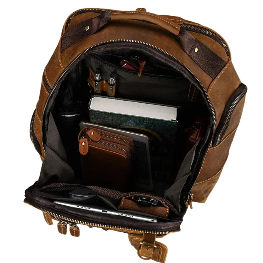 Sac à dos cuir homme vintage