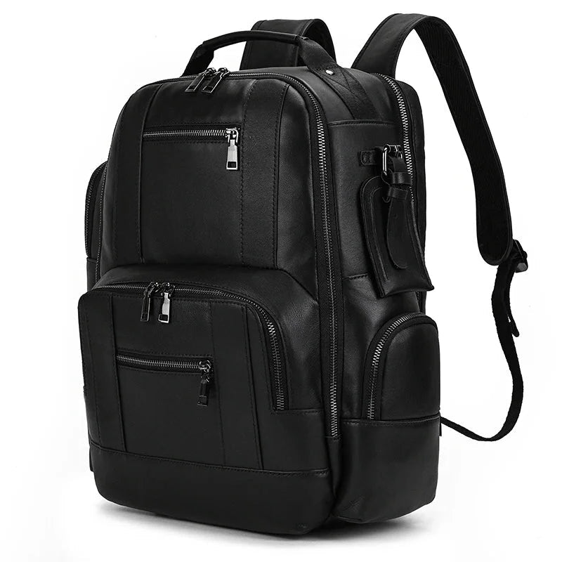 Sac à dos cuir homme vintage noir