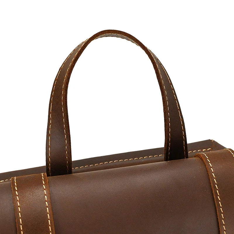 Sac à dos cuir marron