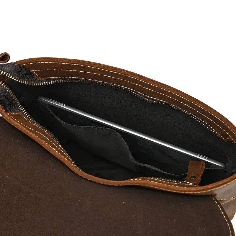 Sac à dos cuir marron