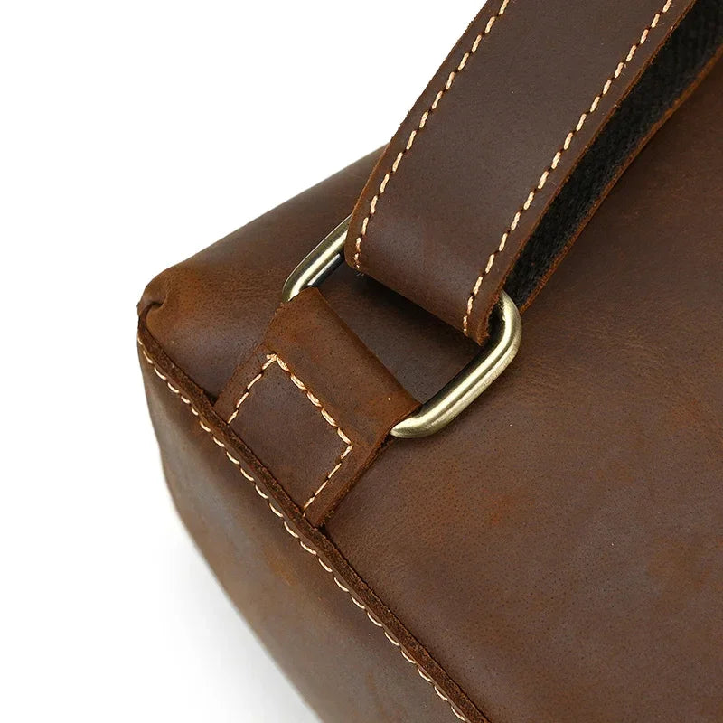 Sac à dos cuir marron